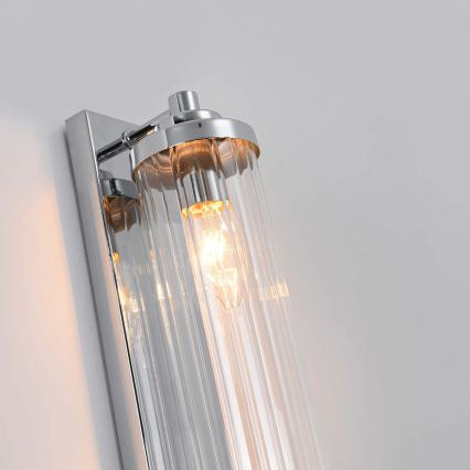 Aplique de pared LORENZO 2xE14/40W/230V cromo brillante