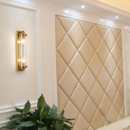 Aplique de pared LORENZO 2xE14/40W/230V dorado