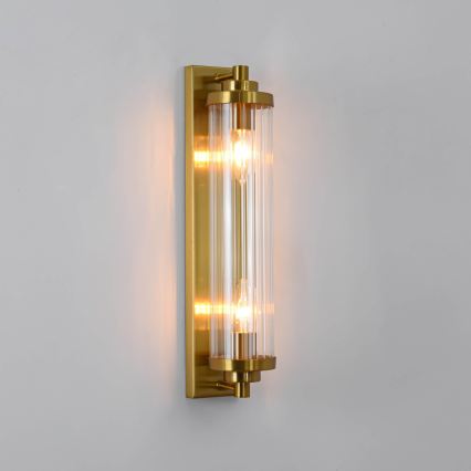 Aplique de pared LORENZO 2xE14/40W/230V dorado