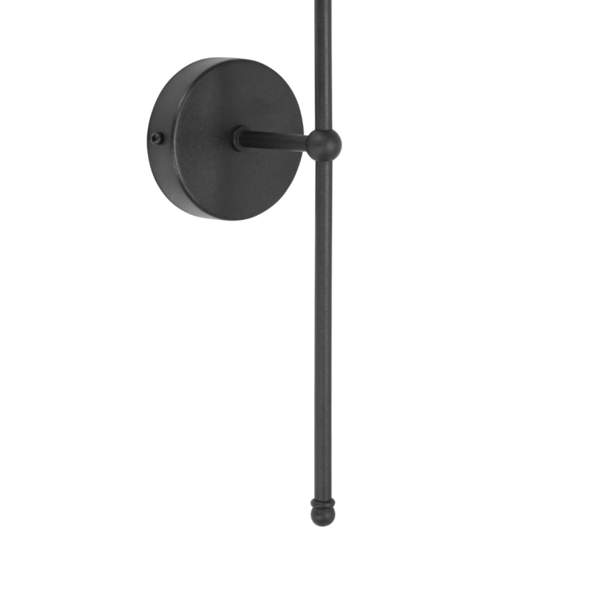 Aplique de pared MADELA 1xE14/40W/230V yute/negra