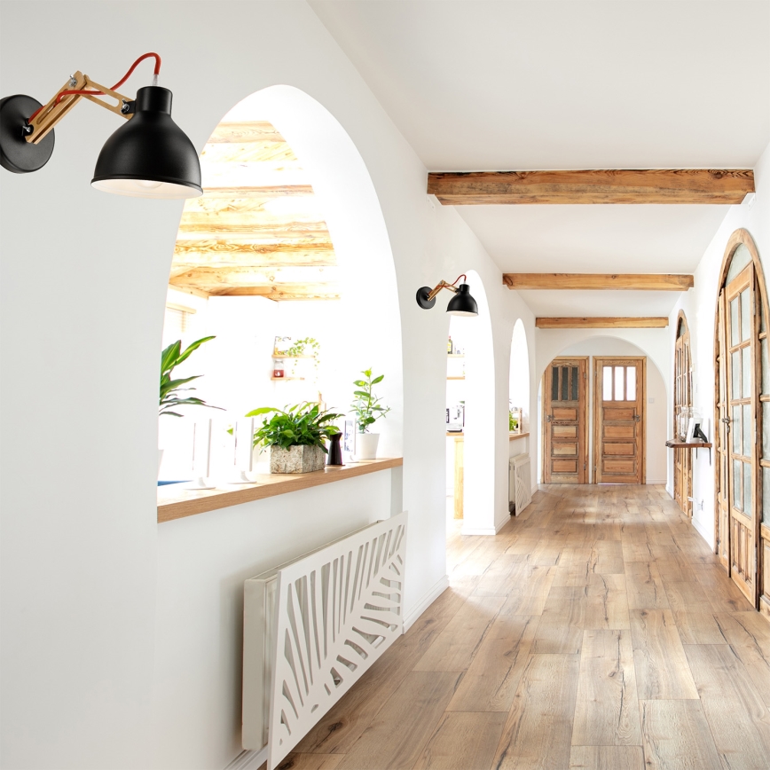 Lámpara de pared MARCELLO 1xE27/60W/230V haya