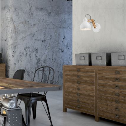 Lámpara de pared MARCELLO 1xE27/60W/230V haya