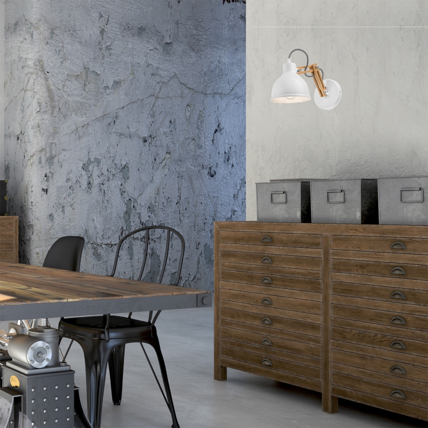 Lámpara de pared MARCELLO 1xE27/60W/230V haya