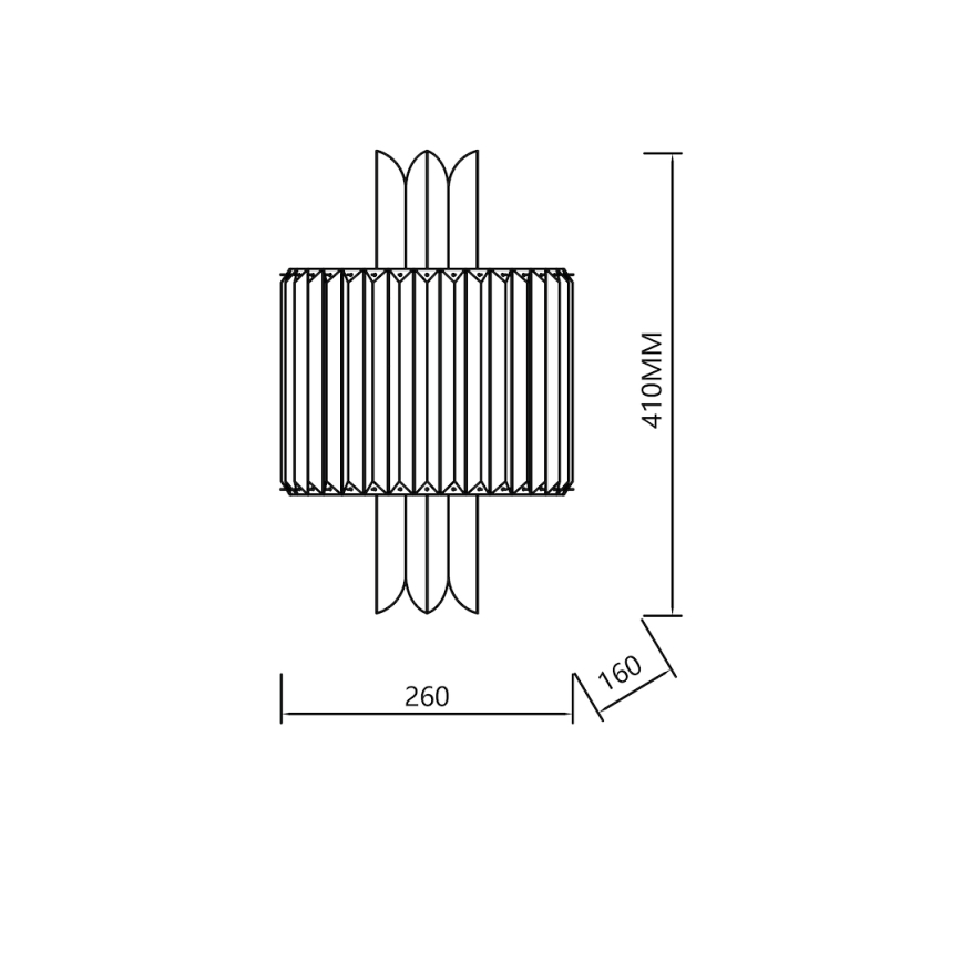 Aplique de pared MARGOT 2xE14/40W/230V dorado