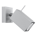 Aplique de pared MERIDA 1xGU10/40W/230V gris