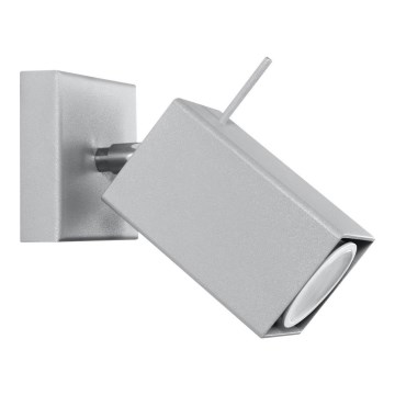 Aplique de pared MERIDA 1xGU10/40W/230V gris