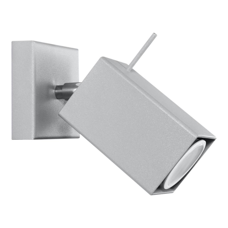 Aplique de pared MERIDA 1xGU10/40W/230V gris