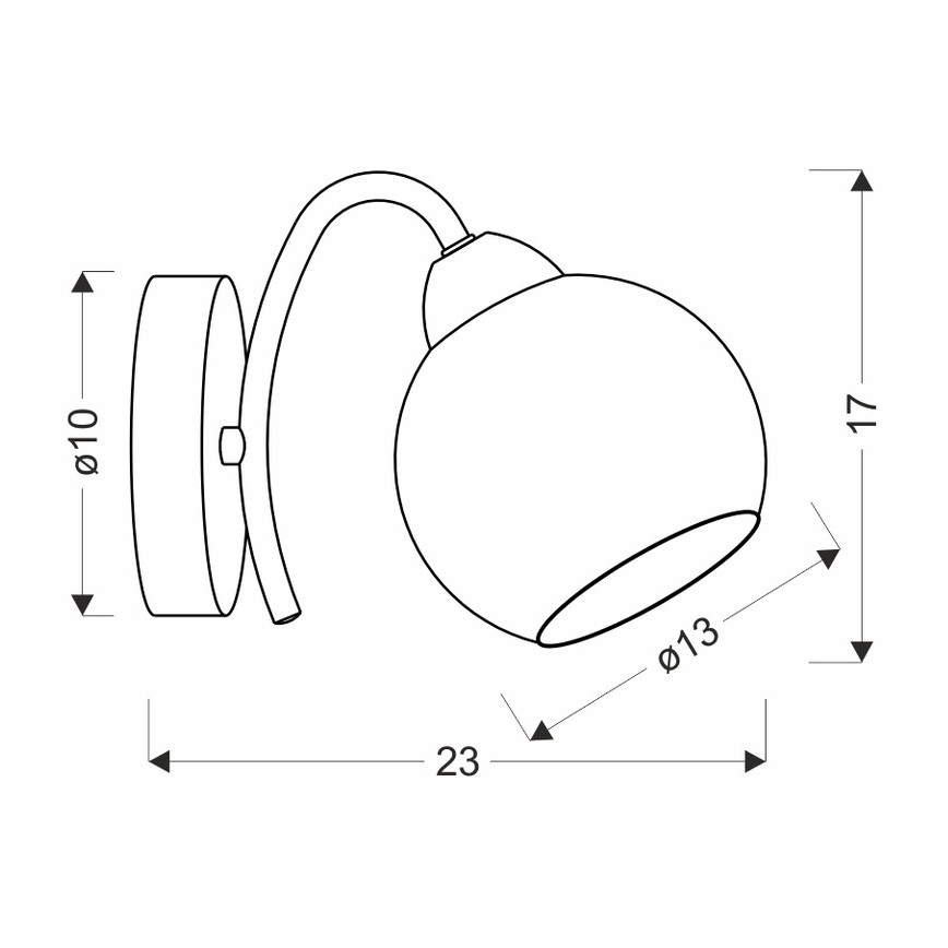 Aplique de pared NESTOR 1xE27/40W/230V acabado en latón