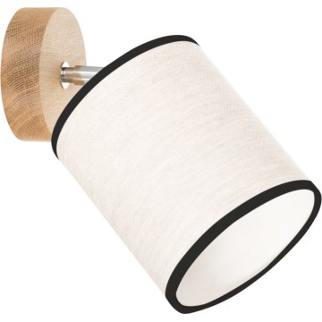 Aplique de pared orientable BOHO 1xE27/25W/230V roble