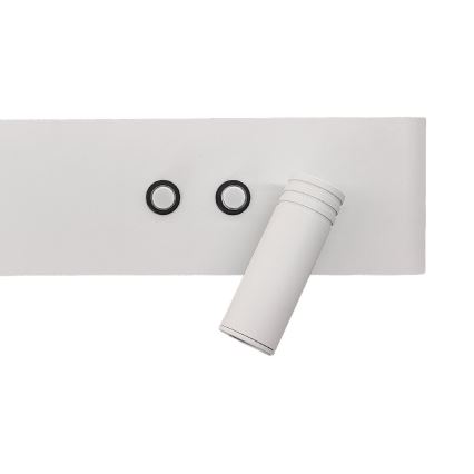 Aplique de pared orientable LED RESORT LED/10W/230V + LED/3W, blanco, versión derecha