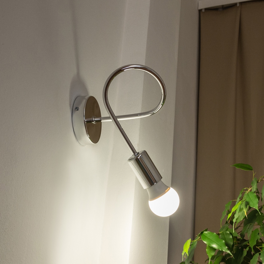 Aplique de pared OXFORD 1xE27/15W/230V acabado cromado brillante