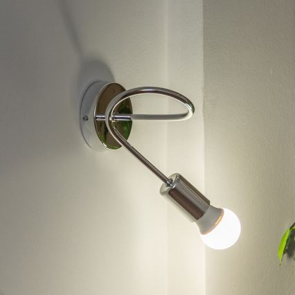 Aplique de pared OXFORD 1xE27/15W/230V acabado cromado brillante