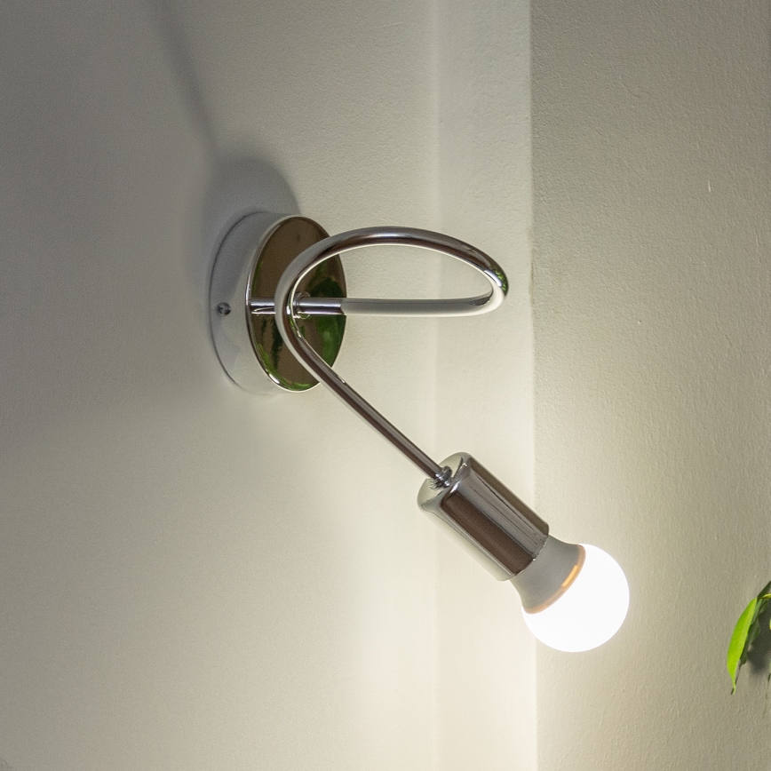 Aplique de pared OXFORD 1xE27/15W/230V acabado cromado brillante