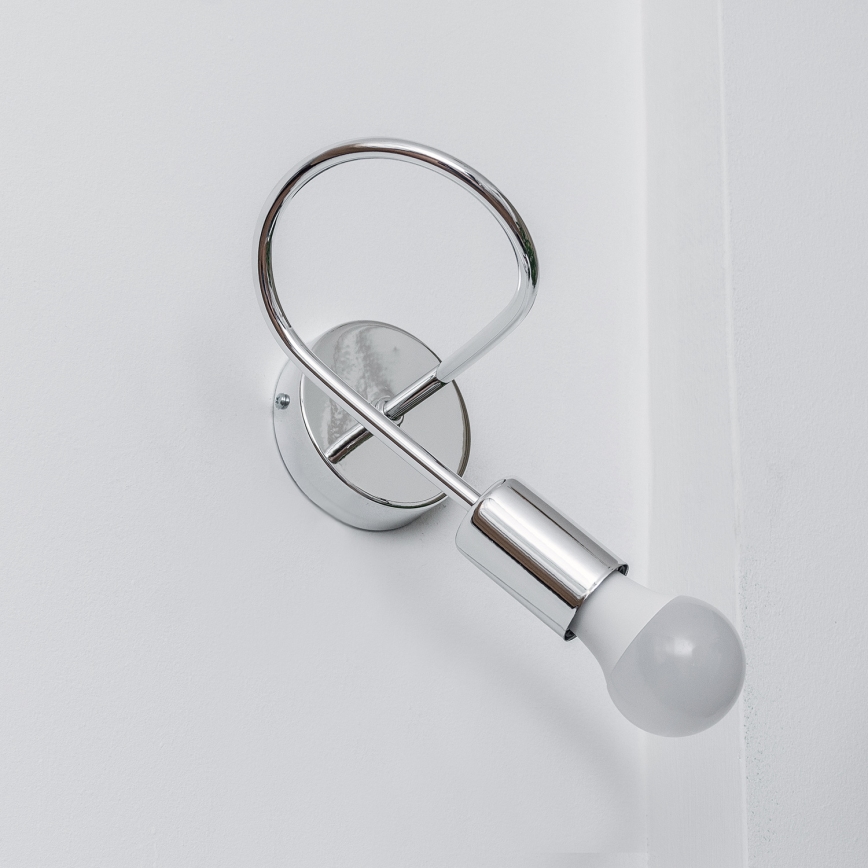 Aplique de pared OXFORD 1xE27/15W/230V acabado cromado brillante