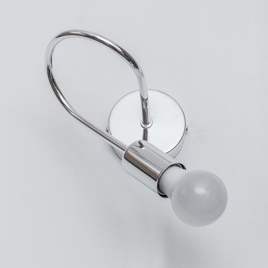 Aplique de pared OXFORD 1xE27/15W/230V acabado cromado brillante