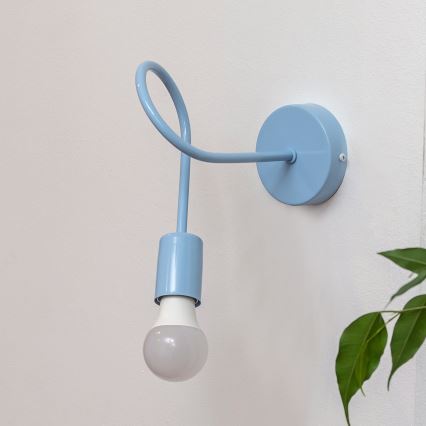 Aplique de pared OXFORD 1xE27/15W/230V azul