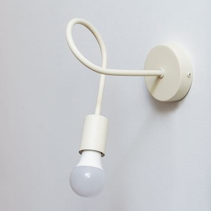 Aplique de pared OXFORD 1xE27/15W/230V color crema