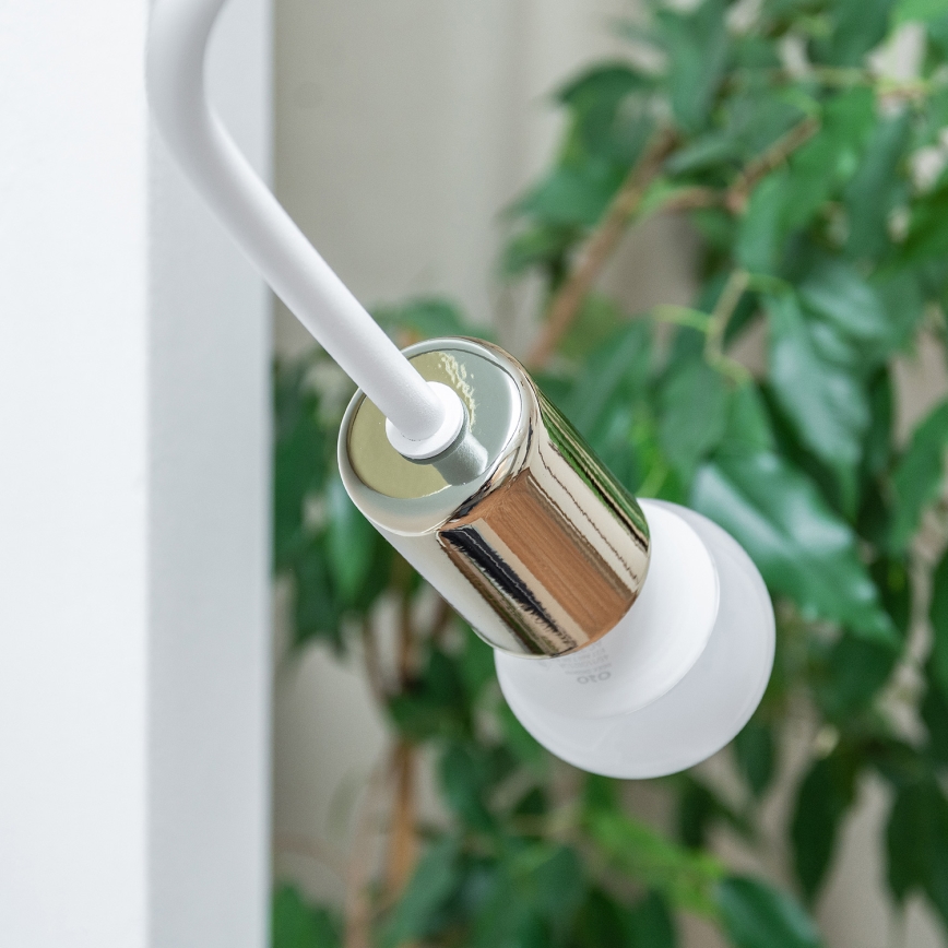 Aplique de pared OXFORD 1xE27/15W/230V dorado/blanco