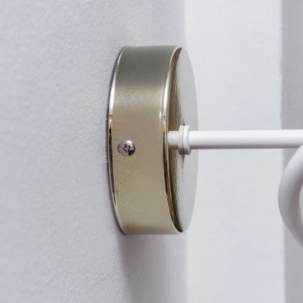 Aplique de pared OXFORD 1xE27/15W/230V dorado/blanco