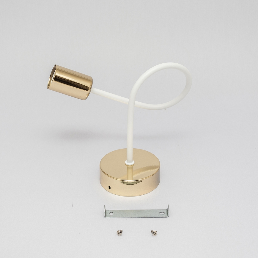 Aplique de pared OXFORD 1xE27/15W/230V dorado/blanco