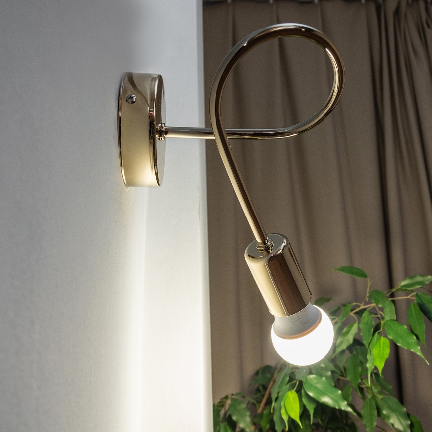 Aplique de pared OXFORD 1xE27/15W/230V dorado