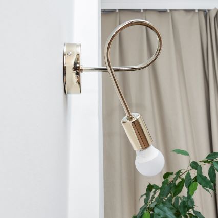 Aplique de pared OXFORD 1xE27/15W/230V dorado