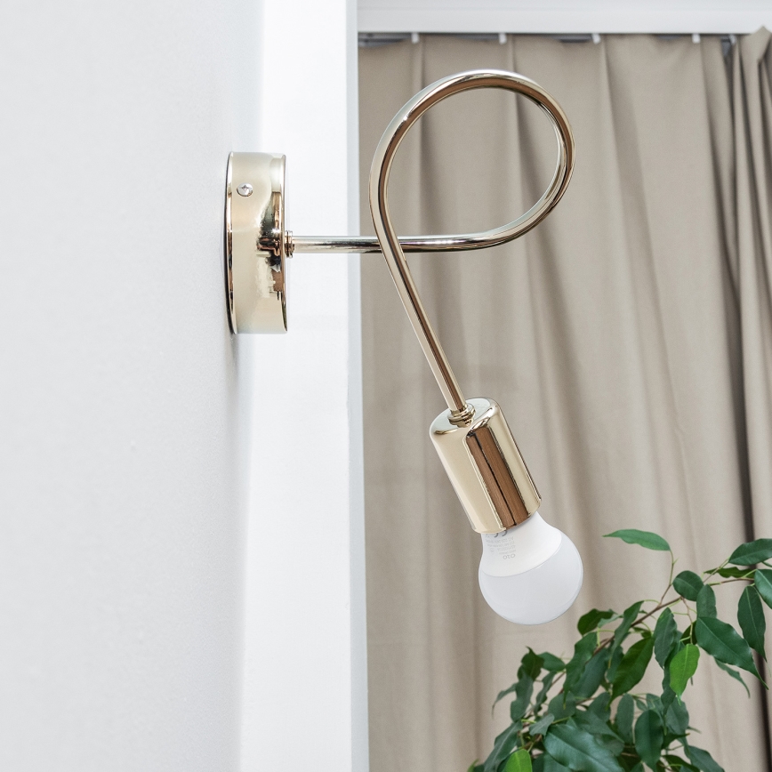 Aplique de pared OXFORD 1xE27/15W/230V dorado