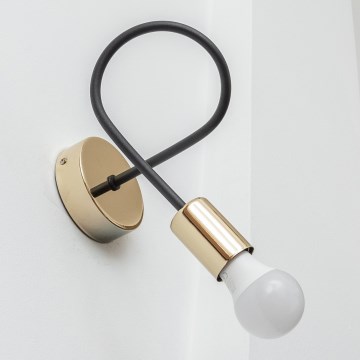 Aplique de pared OXFORD 1xE27/15W/230V dorado/negro