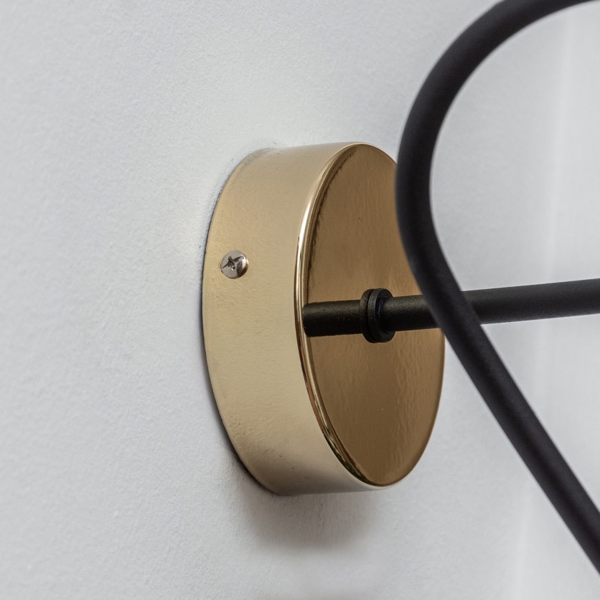 Aplique de pared OXFORD 1xE27/15W/230V dorado/negro