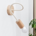 Aplique de pared OXFORD 1xE27/15W/230V pino/crema