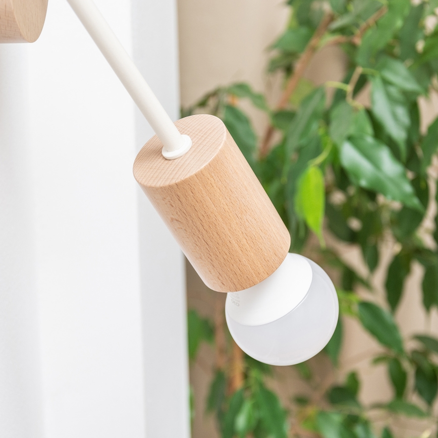 Aplique de pared OXFORD 1xE27/15W/230V pino/crema