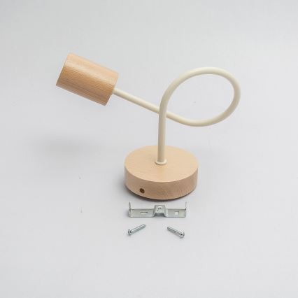 Aplique de pared OXFORD 1xE27/15W/230V pino/crema