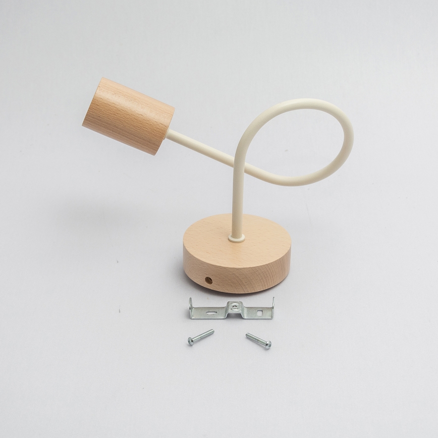 Aplique de pared OXFORD 1xE27/15W/230V pino/crema