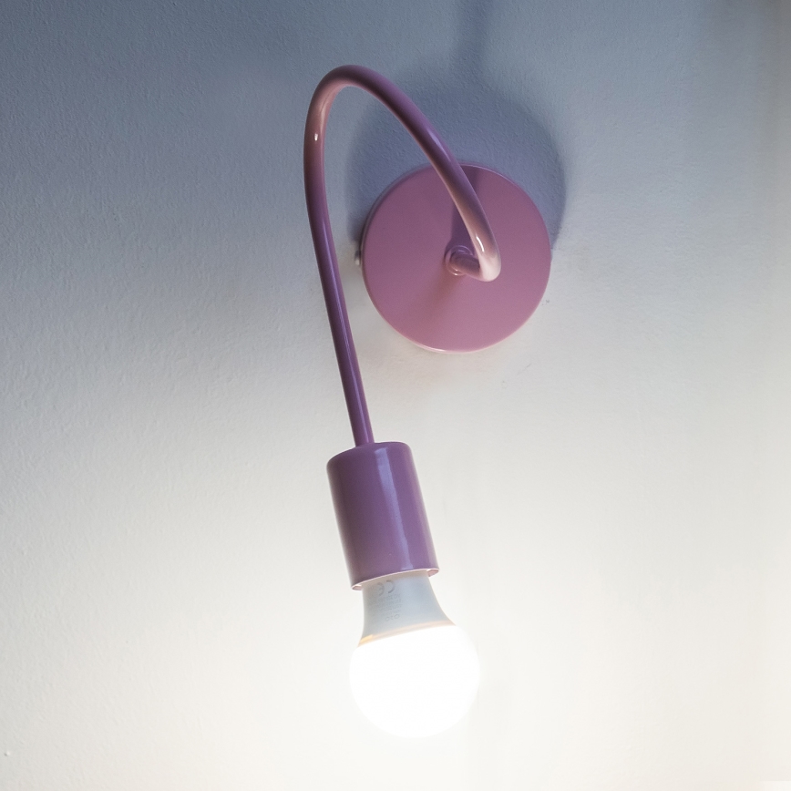 Aplique de pared OXFORD 1xE27/15W/230V rosa