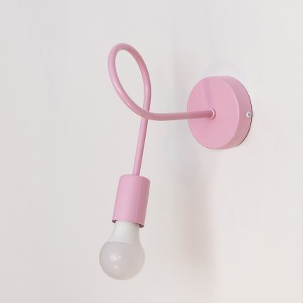 Aplique de pared OXFORD 1xE27/15W/230V rosa