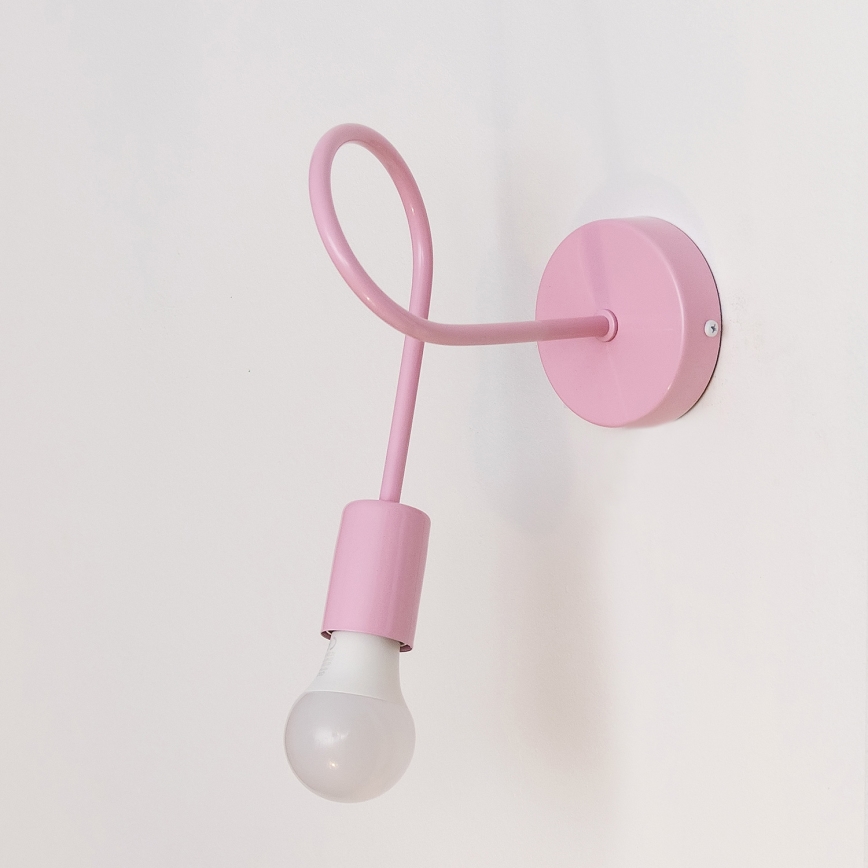 Aplique de pared OXFORD 1xE27/15W/230V rosa