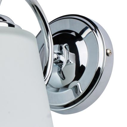 Aplique de pared PAFOS 1xE27/15W/230V cromo brillante