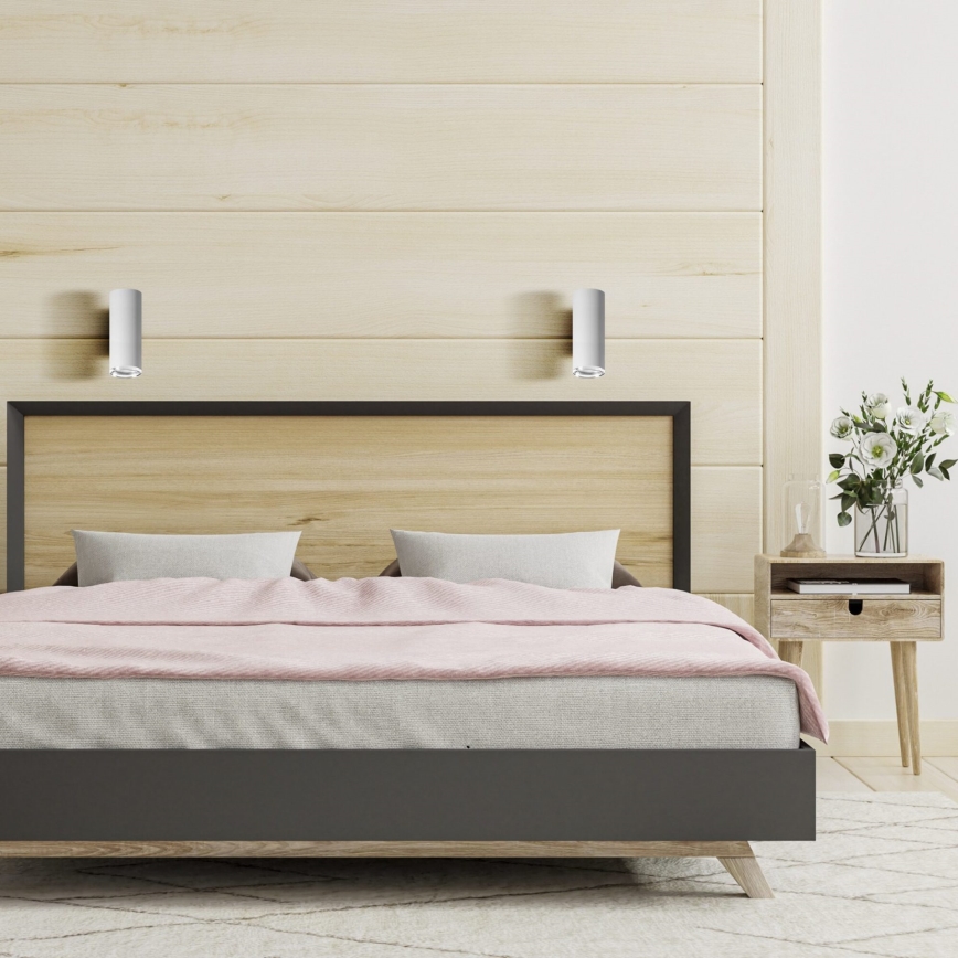 Aplique de pared LED RGBW regulable para baño TURYN 1xGU10/6W/230V 3000K Wi-Fi IP44 blanco