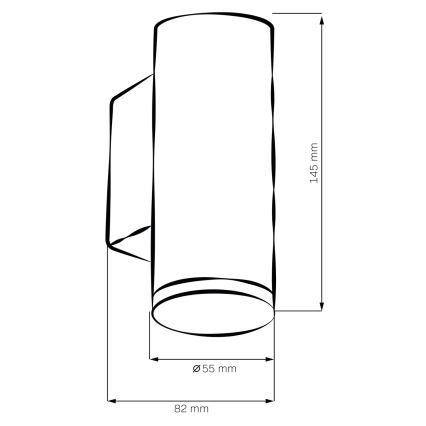 Aplique de pared LED RGBW regulable para baño TURYN 1xGU10/6W/230V 3000K Wi-Fi IP44 blanco