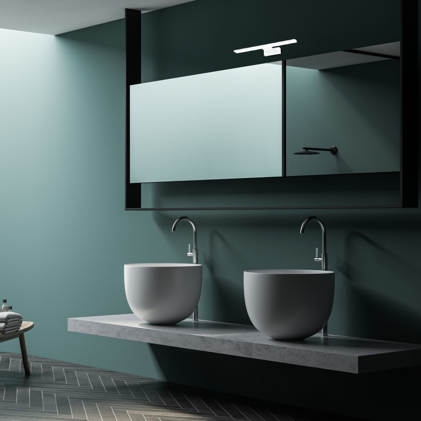 Aplique de pared para baño LED SHINE LED/7W/230V 30 cm IP44 blanco