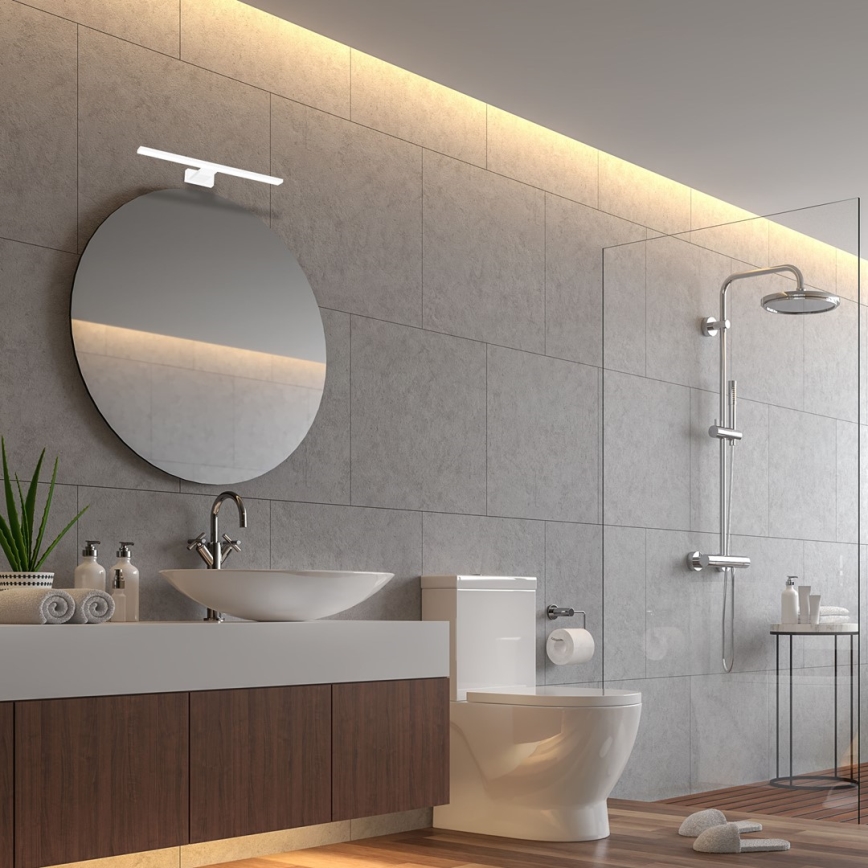 Aplique de pared para baño LED SHINE LED/7W/230V 30 cm IP44 blanco
