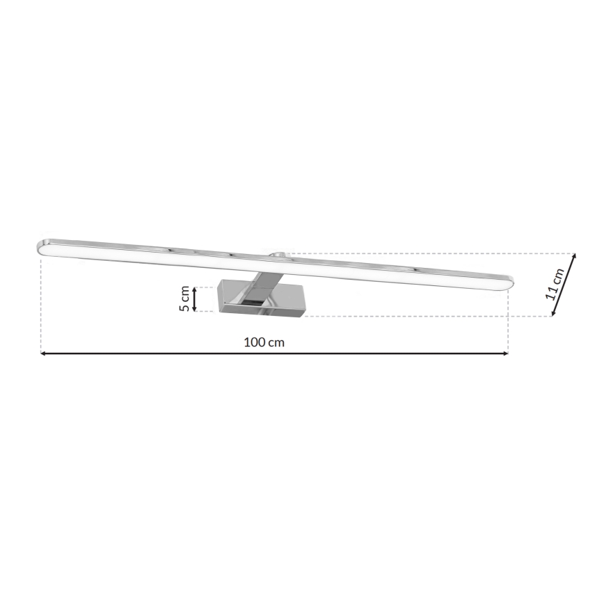 Aplique de pared para baño LED SPLASH LED/21W/230V IP44