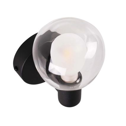 Aplique de pared para baño POLA 1xG9/5W/230V IP44 negro/transparente