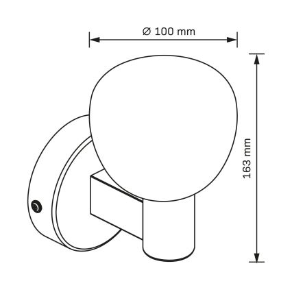 Aplique de pared para baño POLA 1xG9/5W/230V IP44 negro/transparente