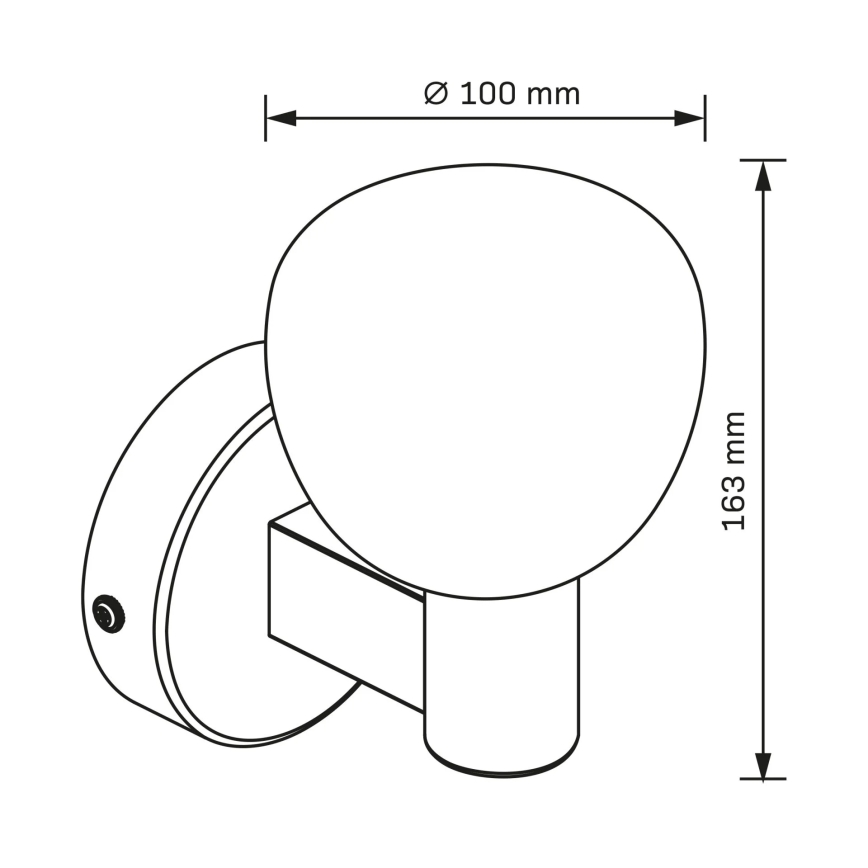 Aplique de pared para baño POLA 1xG9/5W/230V IP44 negro/transparente