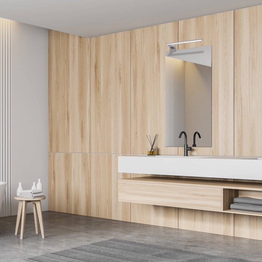 Aplique de pared para baño SHINE LED/11W/230V, 45 cm, IP44, cromo brillante