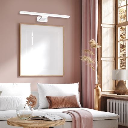 Aplique de pared para baño SHINE LED/13,8W/230V 60 cm IP44 blanco