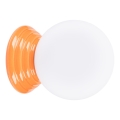 Aplique de pared para baño ZORI 1xG9/8W/230V IP44 naranja