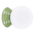 Aplique de pared para baño ZORI 1xG9/8W/230V IP44 verde