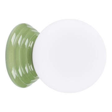 Aplique de pared para baño ZORI 1xG9/8W/230V IP44 verde